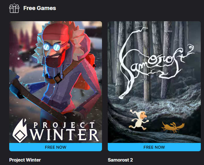 Pictures of this week's freebies from Epic Games in Canada