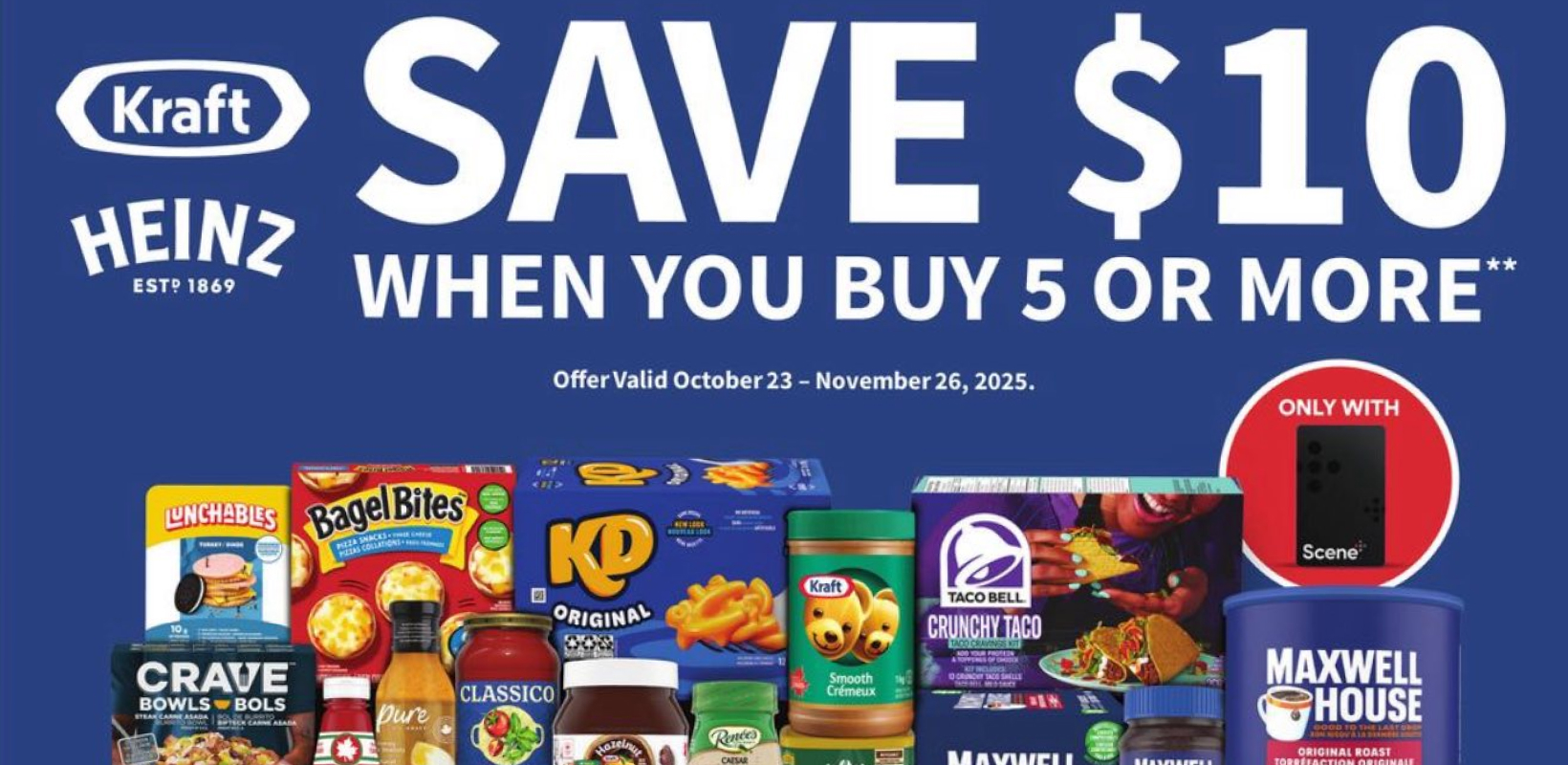Save $10 When You Buy 5 or more Kraft/Heinz Items at Fresh Co!