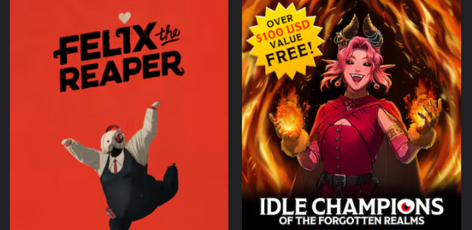 New Freebie from Epic Games: Get Felix The Reaper + Idle Champions of the Forgotten Realms Renown Pack for Free Until November 13